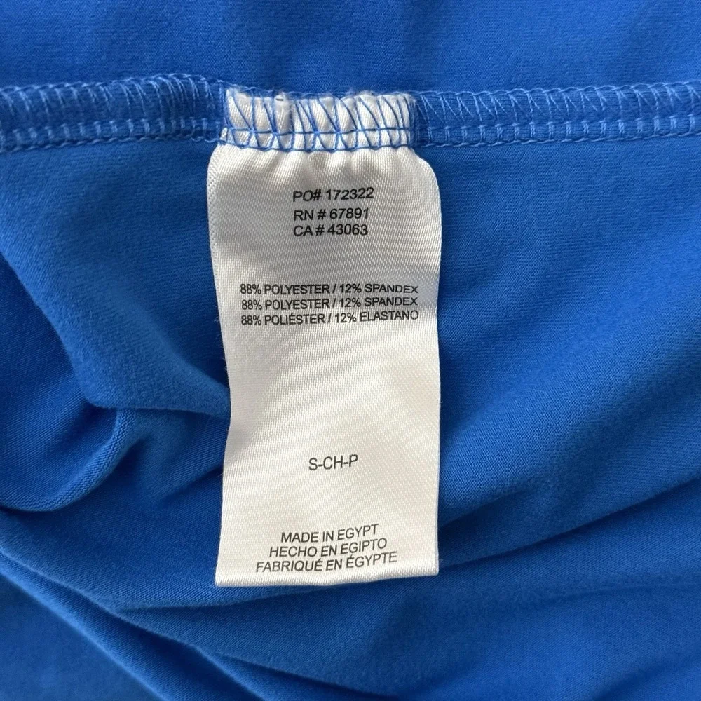 NFL Combine Detroit Lions Mens S Quarter Zip‎ Pullover Blue Stretch Activewear